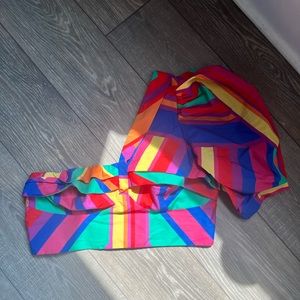 Brunas Stripe Cotton Crop Top